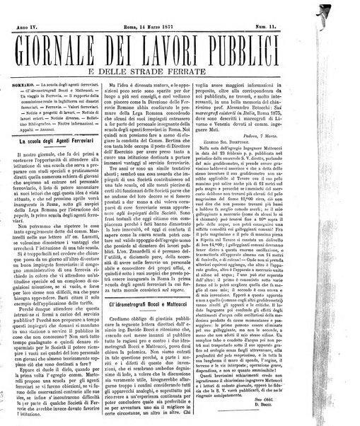 Giornale dei lavori pubblici e delle strade ferrate