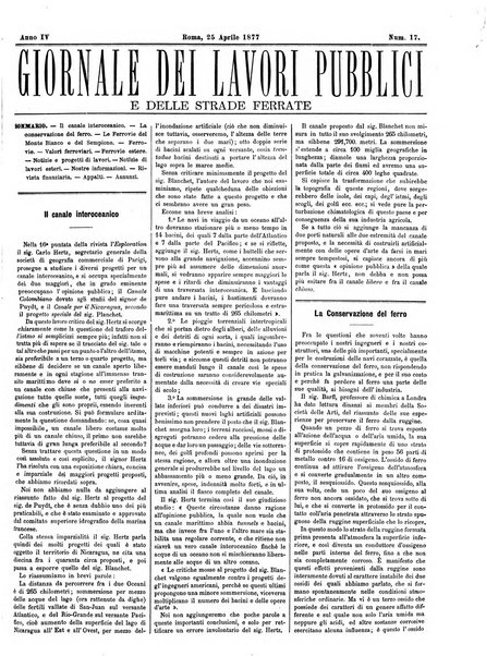 Giornale dei lavori pubblici e delle strade ferrate