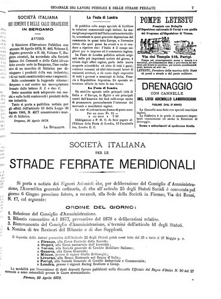 Giornale dei lavori pubblici e delle strade ferrate