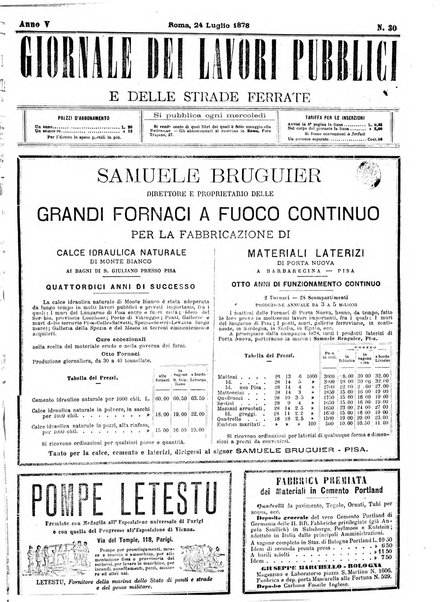 Giornale dei lavori pubblici e delle strade ferrate