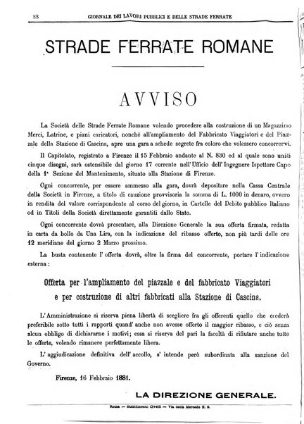 Giornale dei lavori pubblici e delle strade ferrate