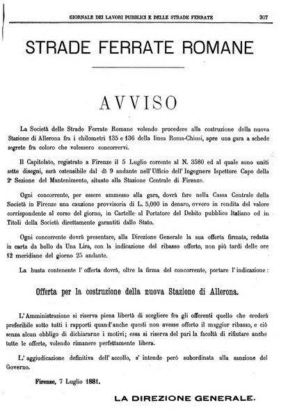 Giornale dei lavori pubblici e delle strade ferrate