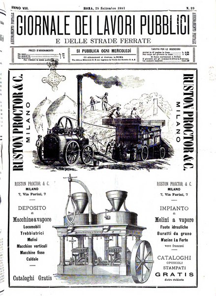 Giornale dei lavori pubblici e delle strade ferrate