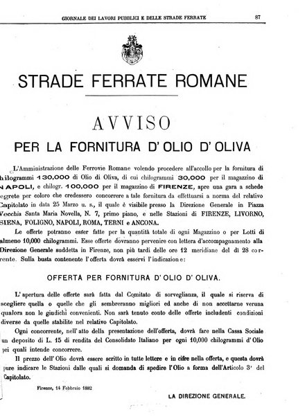 Giornale dei lavori pubblici e delle strade ferrate