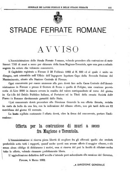 Giornale dei lavori pubblici e delle strade ferrate