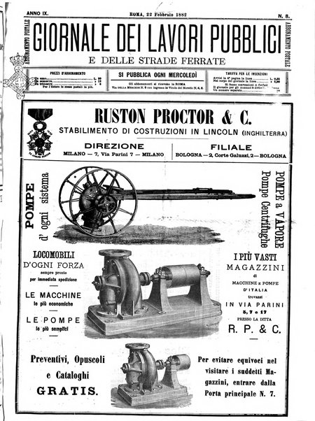 Giornale dei lavori pubblici e delle strade ferrate