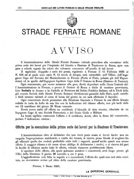 Giornale dei lavori pubblici e delle strade ferrate