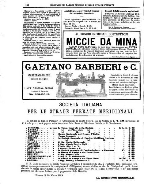 Giornale dei lavori pubblici e delle strade ferrate