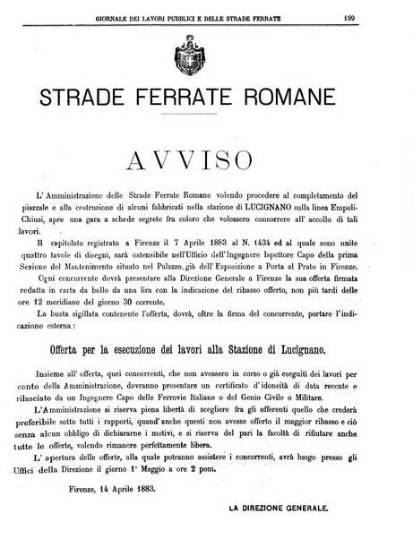 Giornale dei lavori pubblici e delle strade ferrate