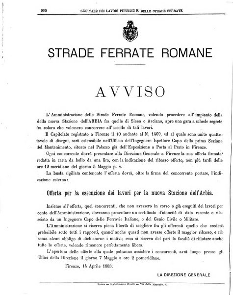 Giornale dei lavori pubblici e delle strade ferrate