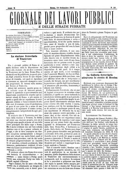 Giornale dei lavori pubblici e delle strade ferrate