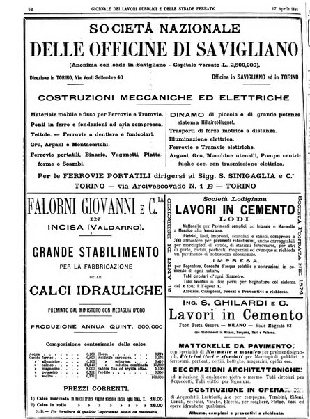 Giornale dei lavori pubblici e delle strade ferrate