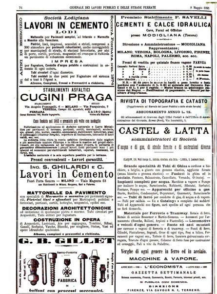 Giornale dei lavori pubblici e delle strade ferrate