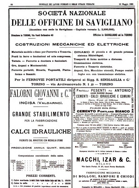 Giornale dei lavori pubblici e delle strade ferrate