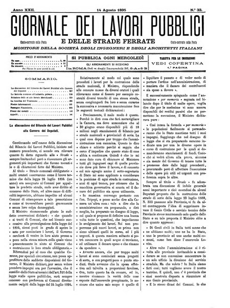 Giornale dei lavori pubblici e delle strade ferrate