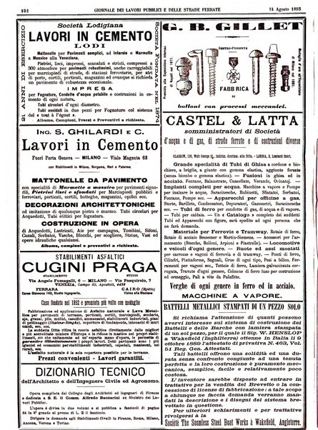 Giornale dei lavori pubblici e delle strade ferrate