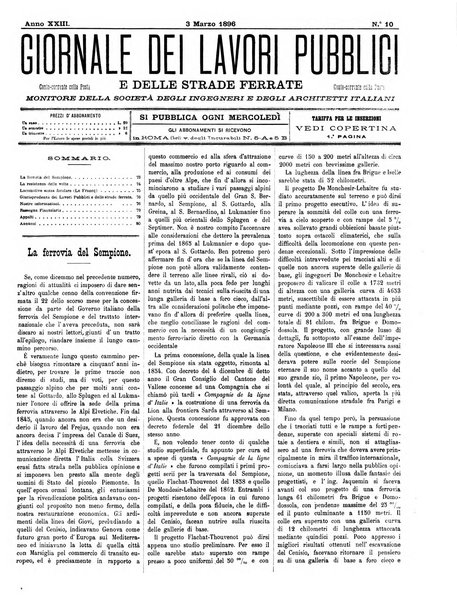 Giornale dei lavori pubblici e delle strade ferrate