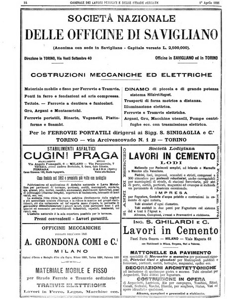 Giornale dei lavori pubblici e delle strade ferrate