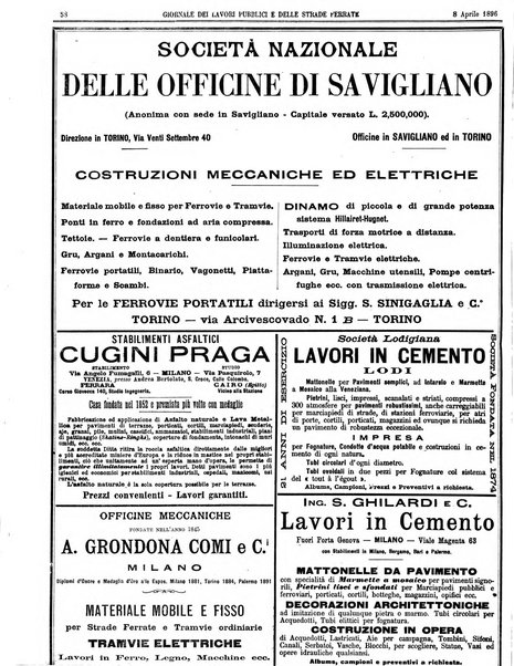 Giornale dei lavori pubblici e delle strade ferrate