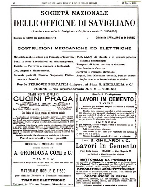 Giornale dei lavori pubblici e delle strade ferrate