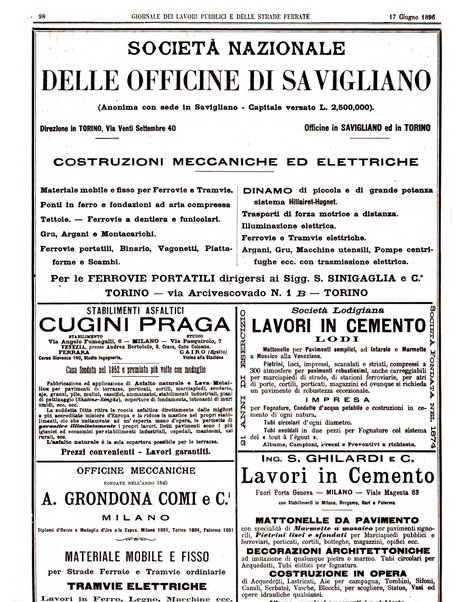 Giornale dei lavori pubblici e delle strade ferrate