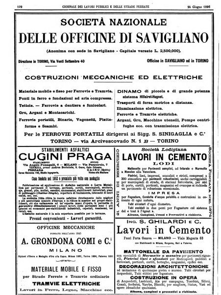 Giornale dei lavori pubblici e delle strade ferrate