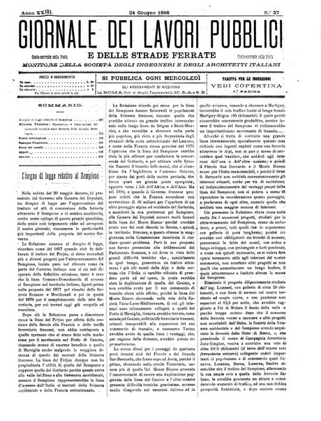 Giornale dei lavori pubblici e delle strade ferrate