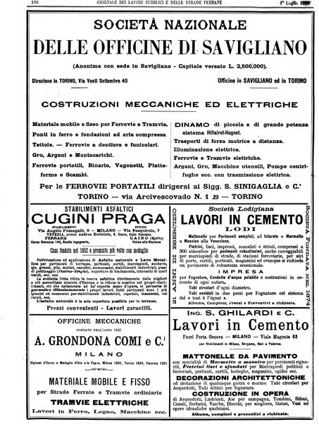 Giornale dei lavori pubblici e delle strade ferrate