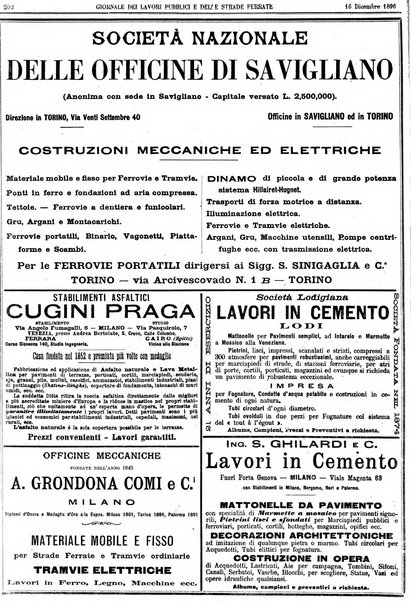 Giornale dei lavori pubblici e delle strade ferrate