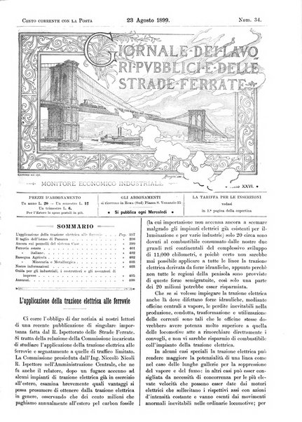 Giornale dei lavori pubblici e delle strade ferrate