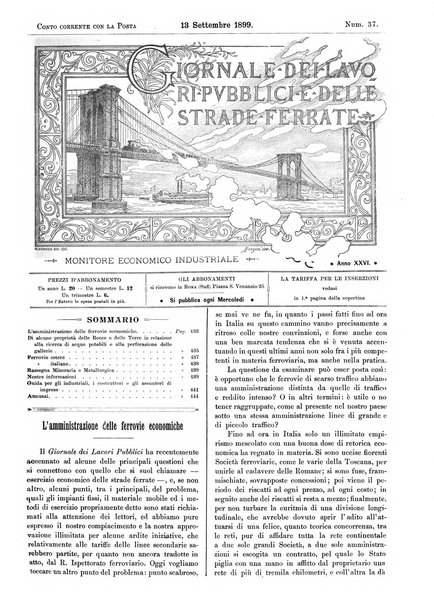 Giornale dei lavori pubblici e delle strade ferrate