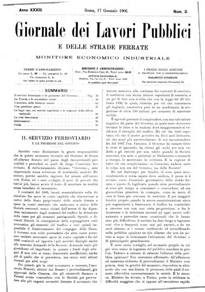 Giornale dei lavori pubblici e delle strade ferrate