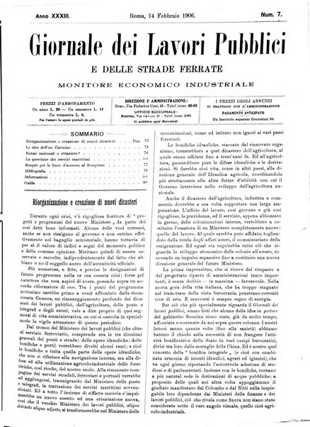 Giornale dei lavori pubblici e delle strade ferrate