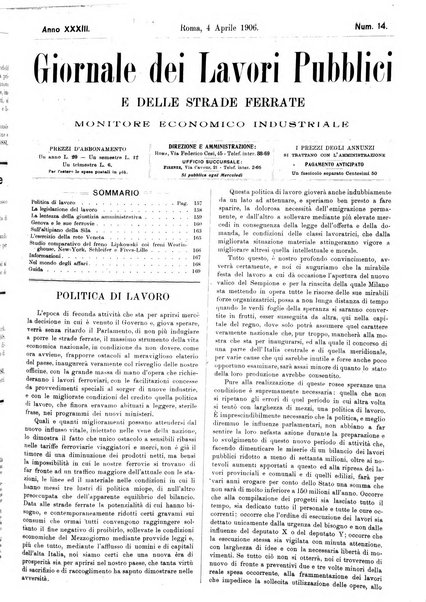 Giornale dei lavori pubblici e delle strade ferrate