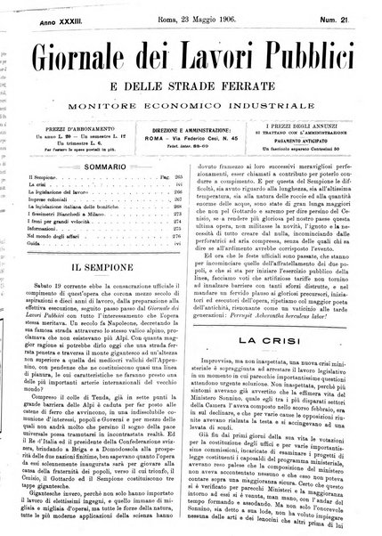 Giornale dei lavori pubblici e delle strade ferrate