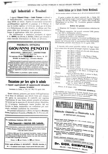 Giornale dei lavori pubblici e delle strade ferrate