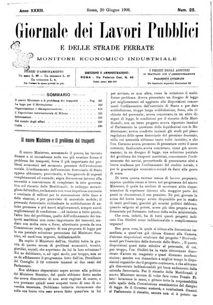 Giornale dei lavori pubblici e delle strade ferrate