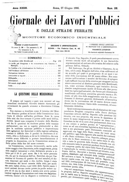 Giornale dei lavori pubblici e delle strade ferrate