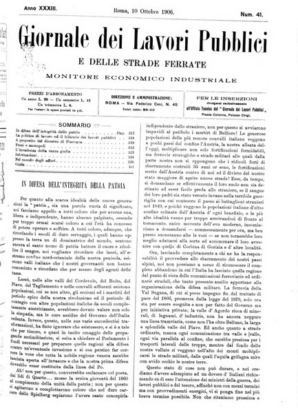 Giornale dei lavori pubblici e delle strade ferrate