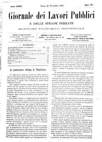 Giornale dei lavori pubblici e delle strade ferrate