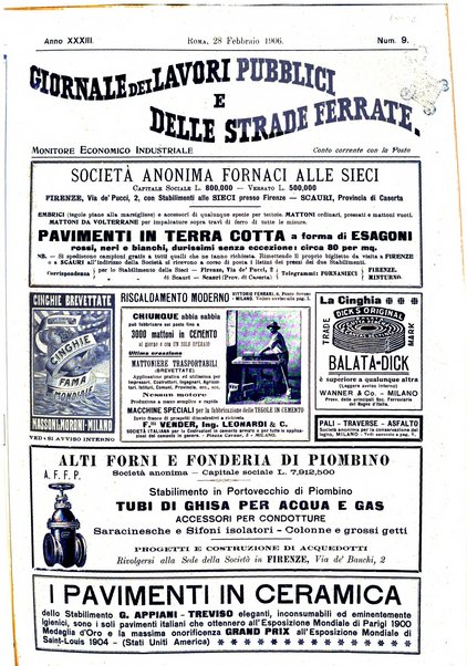 Giornale dei lavori pubblici e delle strade ferrate