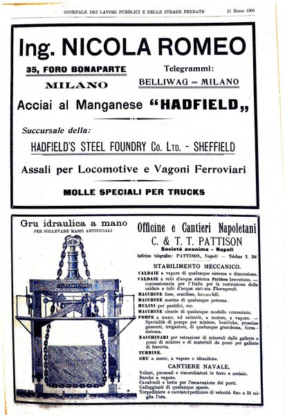 Giornale dei lavori pubblici e delle strade ferrate