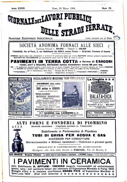 Giornale dei lavori pubblici e delle strade ferrate