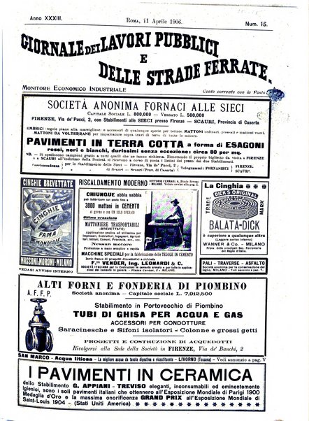 Giornale dei lavori pubblici e delle strade ferrate