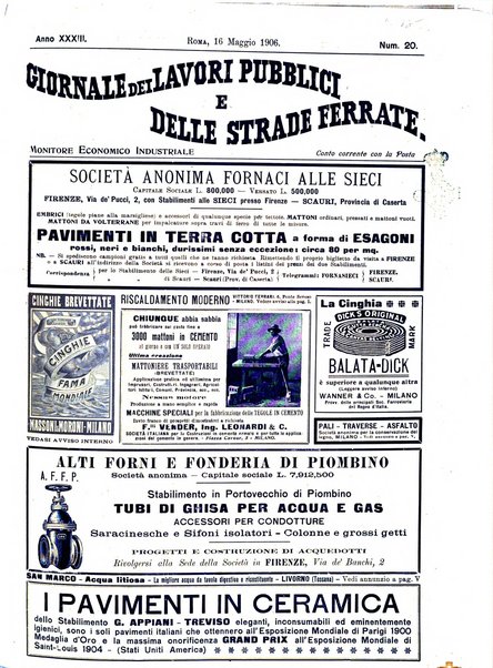 Giornale dei lavori pubblici e delle strade ferrate