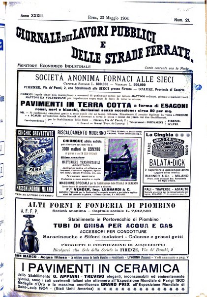 Giornale dei lavori pubblici e delle strade ferrate