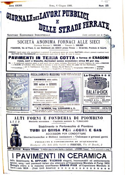 Giornale dei lavori pubblici e delle strade ferrate