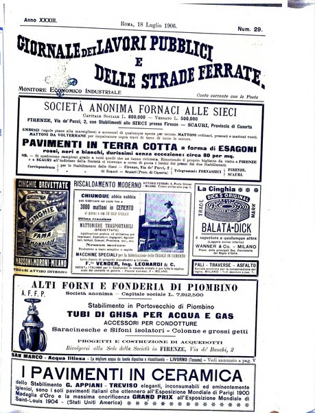 Giornale dei lavori pubblici e delle strade ferrate