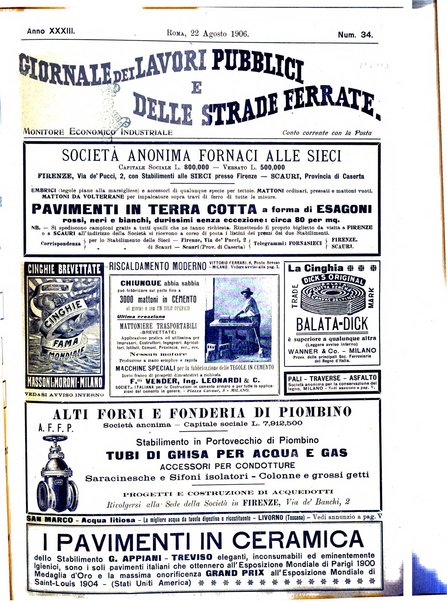 Giornale dei lavori pubblici e delle strade ferrate