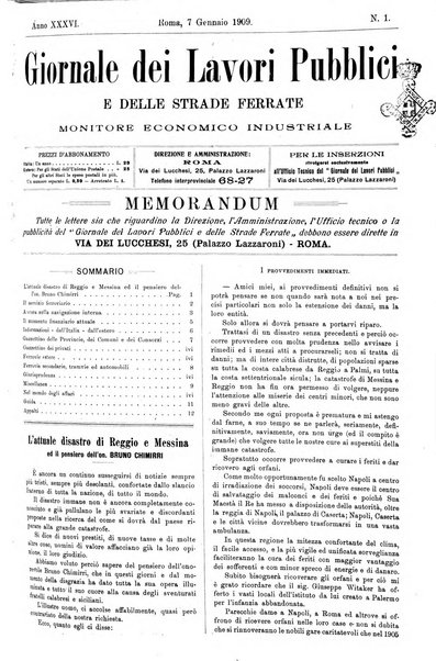 Giornale dei lavori pubblici e delle strade ferrate